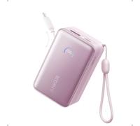 Anker Nano Power Bank, 10,000mAh Portable Charger with Built-in Cable, 45W Max Compact Battery Pack, 70 cm InstaCord Retractable Cable, Smart Display, For iPhone 17/16/15 Series, iPad, Galaxy, Pixel