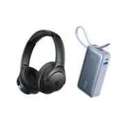 Anker Nano Power Bank (30W, Built-In USB-C Cable) + soundcore Q11i |Wireless Over-Ear Bluetooth Headphones