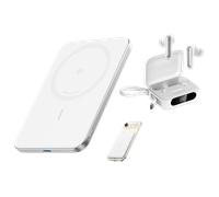 Anker Nano Power Bank, 5,000mAh Wireless Charger, Ultra-Slim, 15W Fast Charging White