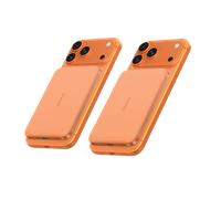 Anker Nano Power Bank, 5,000mAh Wireless Charger, Ultra-Slim, 15W Fast Charging｜2-Pack Orange