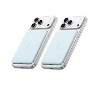 Anker Nano Power Bank, 5,000mAh Wireless Charger, Ultra-Slim, 15W Fast Charging｜2-Pack Teal Oasis