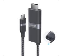 Anker Nano USB C to HDMI Cable Adapter with 140W PD Fast Charging Port, 4K@60Hz HDMI to USB C Cord, Sustainable with Advanced Shielding, Thunderbolt 5/4/3 Compatible, for MacBook, iPhone, HD TV (3 FT)