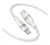 Anker USB-C to USB-C Cable (240W, Upcycled-Braided) 3ft / White