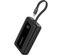 Anker Power Bank 10000mAh 30W USB-C Portable Charger with Built-In Cable for