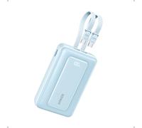 Anker Power Bank, 20,000mAh 45W Portable Charger,Dual Built-in USB-C Cables