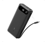 Anker Power Bank, 20000mAh Portable Charger with Built in USB-C Cable, 87W Max Quick Charge Laptop Battery, 2 USB-C and 1 USB-A, for MacBook, iPhone 16/15,