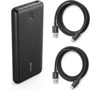 Anker Power Bank 313, 10000mAh Battery Pack & USB C Charger Cable, 2-Pack 3 ft