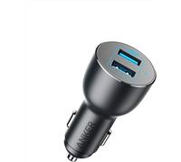 Anker PowerDrive III 2-Port 36W Alloy Car Charger (Black)