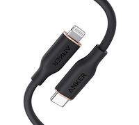 Anker PowerLine III Flow, USB C to Lightning Cable for iPhone 14 Plus 14 14 Pro Max 13 13 Pro 12 [MFi Certified, 3ft, Midnight Black] Supports Power Delivery, Silicone Cable