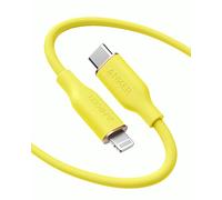Anker PowerLine III Flow, USB C to Lightning Cable for iPhone 14 Plus 14 14 Pro Max 13 13 Pro 12 [MFi Certified, 6ft, Daffodil Yellow] Supports Power Delivery, Silicone Cable