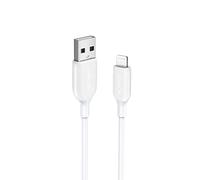 Anker PowerLine III Lightning Cable iPhone Charger Cord MFi Certified for iPhone X, Xs, Xr, Xs Max, 8, 8 Plus, 7, 7 Plus, 6, 6 Plus and More, Ultra Durable (0.9m, White)