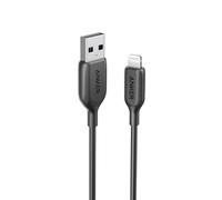 Anker PowerLine III Lightning Cable iPhone Charger Cord MFi Certified for iPhone X, Xs, Xr, Xs Max, 8, 8 Plus, 7, 7 Plus, 6, 6 Plus and More, Ultra Durable (0.9m, Black)