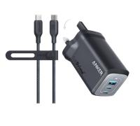 Anker Prime 100W GaN Wall Charger (3 Ports)+Anker USB-C to USB-C Cable (3 ft)
