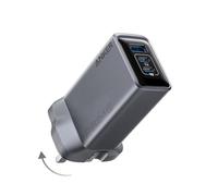 Anker Prime Laptop, Portable gaming console, Smartphone, Smartwatch, Tablet Grey AC Fast charging Indoor