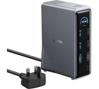 Anker Prime Charging Docking Station, 14-Port with 160W Max Output and Built-In GaN AC-DC Power, 10Gbps Data Transfers, Real-Time Smart Interface, Dual 4K Displays for MacBook, Dell, Phones, and More