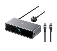 Anker Prime Docking Station (14-in-1, Triple Display, DisplayLink) with DL7400 and USB-C to USB-C Cable ( 3ft, 240W, Upcycled-Braided)