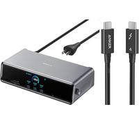 Anker Prime Docking Station,14-Port Triple Display with DisplayLink, 140W Max, Smart Display, Triple 4K 60Hz, Cooling Fan & Thunderbolt 4 Cable (2.3 FT,240W,40Gbps)