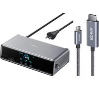 Anker Prime Docking Station,14-Port Triple Display with DisplayLink, 140W Max, Smart Display, Triple 4K 60Hz, Cooling Fan & HDMI Cable (4K@60Hz,3 FT)