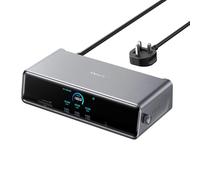 Anker Prime Docking Station (DL7400), 14-Port Triple Display with DisplayLink, 140W Max, Smart Display, Triple 4K 60Hz, Cooling Fan, for macOS and Windows (The Latest DisplayLink Driver Required)