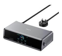 Anker Prime Docking Station (DL7400), 14-Port Triple Display with DisplayLink, 140W Max, Smart Display, Triple 4K 60Hz, Cooling Fan, for macOS and Wi