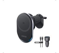 Anker Prime MagSafe Car Mount Charger, Qi2 25W Certified Wireless Car Charger with TEC Cooling, Strong Magnets, Air Vent Mount for iPhone 17-12 Series (Check Vent Compatibility, Includes 60W Adapter)