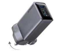 Anker Prime Wall Charger 100W GaN with 3 Ports High Speed Charging Grey