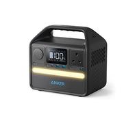 Anker SOLIX 521 Portable Power Station, 256Wh/200W LiFePO4 Battery Generator with AC Outlet, 60W USB-C PD, LED Light for Camping & RV