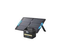 Anker SOLIX 521 Solar Generator, PowerHouse 256Wh with 100W Solar Panel, Power Station with LiFePO4, AC Outlets, 60W USB-C PD Output, LED Light for Outdoor Camping, RV, Power Outage