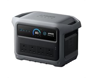 Anker SOLIX C1000 Gen 2 Portable Power Station, 2,000W (Peak 3,000W) Solar Generator, Full Charge in 49 Min, 1,024Wh LiFePO4 Battery for Home Backup, Power Outages, and Camping