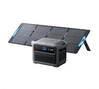 Anker SOLIX C1000 Gen 2 Portable Power Station with 200W Solar Panel, 2,000W (Peak 3,000W) Solar Generator, Full Charge in 49 Min, 1,024Wh LiFePO4 Battery for Home Backup, Power Outages, and Camping