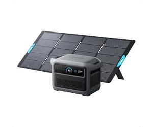 Anker SOLIX C1000 Gen 2 Portable Power Station with 400W Solar Panel, 2,000W (Peak 3,000W) Solar Generator, Full Charge in 49 Min, 1,024Wh LiFePO4 Battery for Home Backup, Power Outages, and Camping