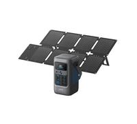 Anker SOLIX C200 DC Power Bank Station (60,000mAh) and 60W Solar Panel, 192Wh Portable Power Station, LiFePO4 Battery, 200W Solar Generator, For Outdoor, Camping, Traveling, and Emergencies