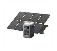 Anker SOLIX C300 DC Portable Power Station & Power Bank with PS100X Portable Solar Panel, 288Wh LiFePO4 Battery, 300W Solar Generator, for Camping, Travel & Emergency