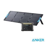 Anker Solix F1500 Portable Power Station 1536Wh & 200W Anker Solix Foldable Solar Panel