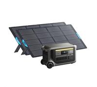 Anker SOLIX F3000 Portable Power Station with 2× 400W Solar Panel, 3,072Wh, 2,400W Recharging, Solar Generator for Camping, RVs, and Emergencies