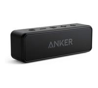 Anker Soundcore 2 Portable Bluetooth Speaker with 12W Stereo Sound, BassUp, IPX7 Waterproof, 24-Hour Playtime, Wireless Stereo Pairing, Speaker for Home, Outdoors, Travel