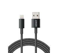 Anker 331 USB-A to Lightning Cable (Nylon) Black / 6 ft