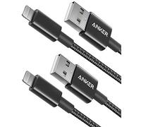Anker iPhone Charger Cable, [2-Pack] 3.3ft Lightning Cable, Premium Nylon USB-A to Lightning Cable, MFi Certified iPhone Charger Cable for iPhone SE/Xs/XS Max/XR/X/8 Plus/7/6 Plus, iPad, and More.