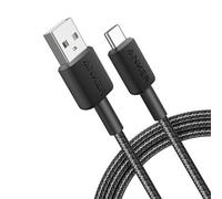Anker USB-A to USB-C Braided Charging Cable 0.9 m Black. Cable length: 0.9 m. Connector 1: USB A Connector 2: USB C Maximum data transfer rate: 0.48 Gbit/s Product colour: Black