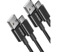 Anker USB-A to USB-C Charger Cable 2 Pack (3ft Nylon), 331 Cable, USB C to USB 2