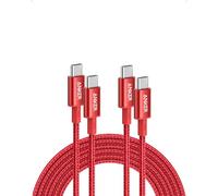 Anker USB C Cable 100W (10ft, 2pack), New Nylon USB C to USB C Cable 2.0, Type C Charging Cable Fast Charge for MacBook Pro 2020, iPad Pro 2020, iPad Air 4, Galaxy S20 Plus S9, Pixel, Switch, and More