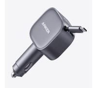 Anker USB-C Car Charger 75W Max Ultra Compact Fast Built-In Retractable Cable
