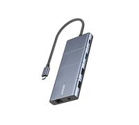 Anker 565 11-in-1 USB-C Hub, Docking Station with 10 Gbps USB-C & USB-A Data Ports, 4K HDMI, DisplayPort, 100W PD, 2 USB 2.0 Data, Ethernet, AUX, microSD & SD, for MacBook Pro and More