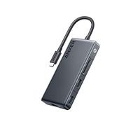 Anker USB C Hub, 341 USB-C Hub (7-in-1, 4K HDMI) with 3 5Gbps USB-C and USB-A Data Ports, Max 100W Power Delivery, 4K HDMI Display, Ethernet for Lenovo, Dell XPS, HP Laptops, MacBook, Ipad, and More