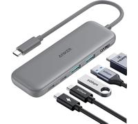 Anker USB C Hub, 5-in-1 USBC to HDMI Splitter with 4K Display, 1 x Powered USB-C 5Gbps & 2×Powered USB-A 3.0 5Gbps Data Ports for MacBook Pro, MacBook Air, Dell and More (Grey)