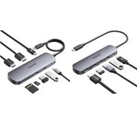 Anker USB C Hub, 5-in-1 USB Hub for Laptops, 4K HDMI Multiport Adapter with 90W Max Power Delivery & Nano 8-in-1 USB C Docking Station, Dual Monitor Laptop Dock with 4K@60 Hz HDMI