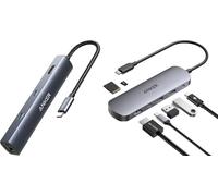 Anker USB C Hub, 7-in-1 Multi-Port USB Adapter & PowerExpand 6-in-1 PD Ethernet Hub (Bundle)