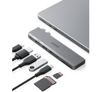 Anker USB-C Hub for MacBook, 7-in-2 Mac Dock with 4K@60Hz HDMI | Thunderbolt 4 Compatible, USB-C and 2 USB-A 5Gbps Data Ports, for MacBook Pro, MacBook Air M4/M5 and More (Not Work with Neo)