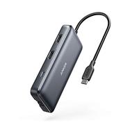 Anker USB C Hub, PowerExpand 8-in-1 USB C Adapter, with Dual 4K HDMI, 100W Power Delivery, 1 Gbps Ethernet, 2 USB 3.0 Data Ports, SD and microSD Card Reader, for MacBook Pro, XPS