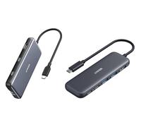 Anker USB C Hub with Ethernet, 8-in-1 Multiport Ethernet Adapter with 4K 60Hz HDMI Port & USB C Hub, 5-in-1 USBC to HDMI Splitter with 4K Display